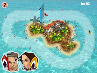 Sexy Angelina fucks Brad in celebrity porn game