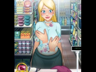 The last customer fucks in a lonely shop