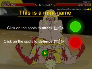 Anal sex game with cartoon boobs and busty girls